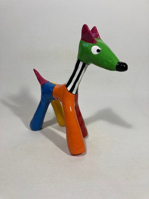 Sculpture plâtre chien - Dob