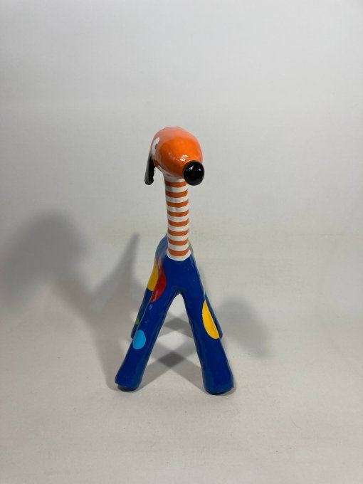 Sculpture plâtre chien - Raf