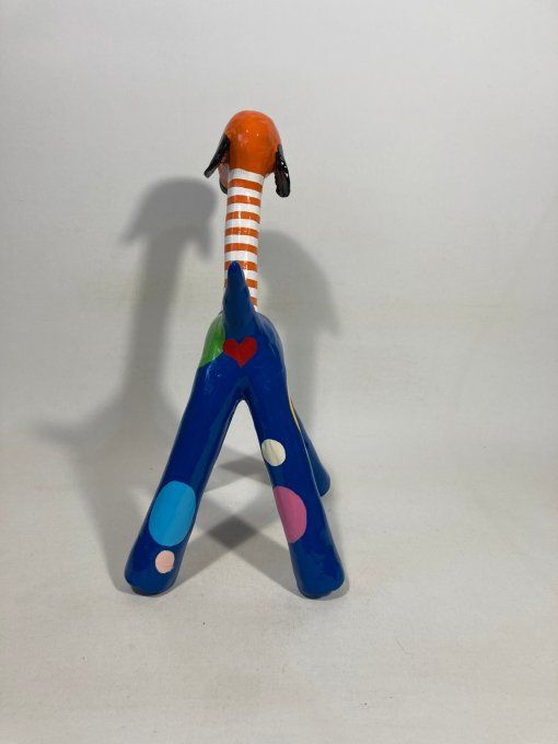 Sculpture plâtre chien - Raf