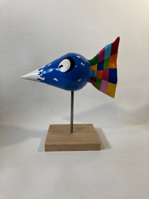Sculpture plâtre poisson - Chantilly