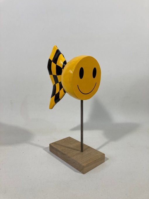 Sculpture plâtre poisson - Happy