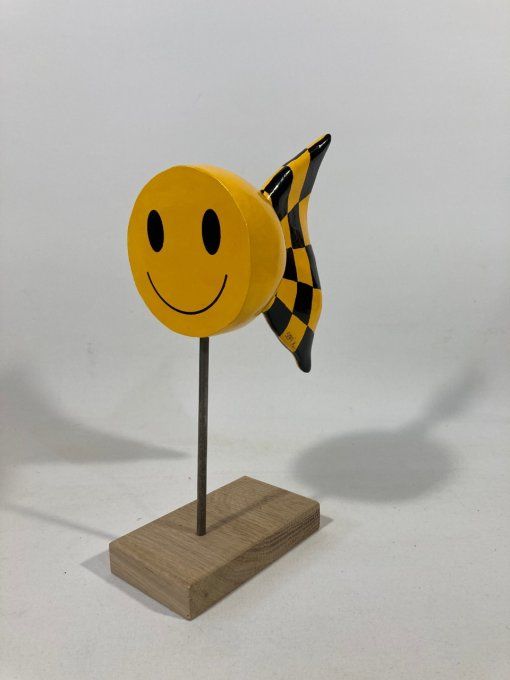 Sculpture plâtre poisson - Happy