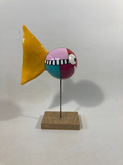 Sculpture plâtre poisson - Henri II