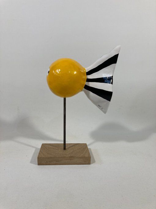 Sculpture plâtre poisson - Joy