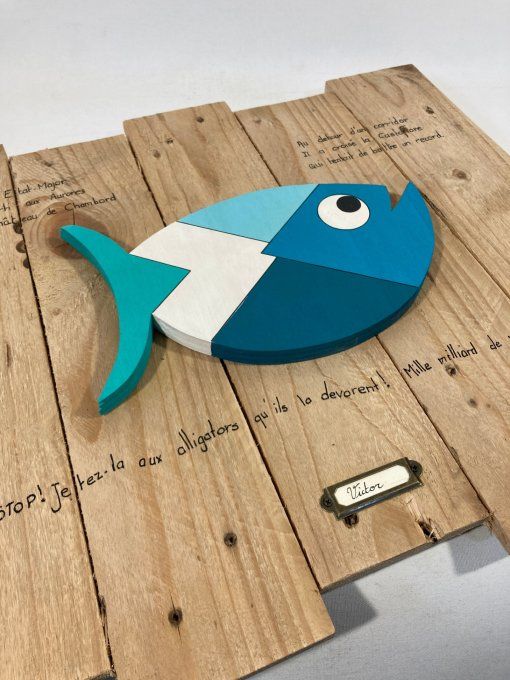 Tableau bois poisson – Victor