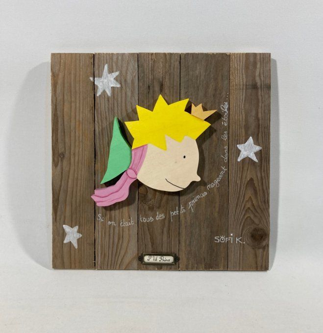 Tableau bois poisson – P'tit Prince