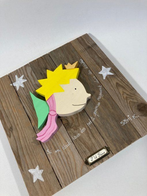 Tableau bois poisson – P'tit Prince