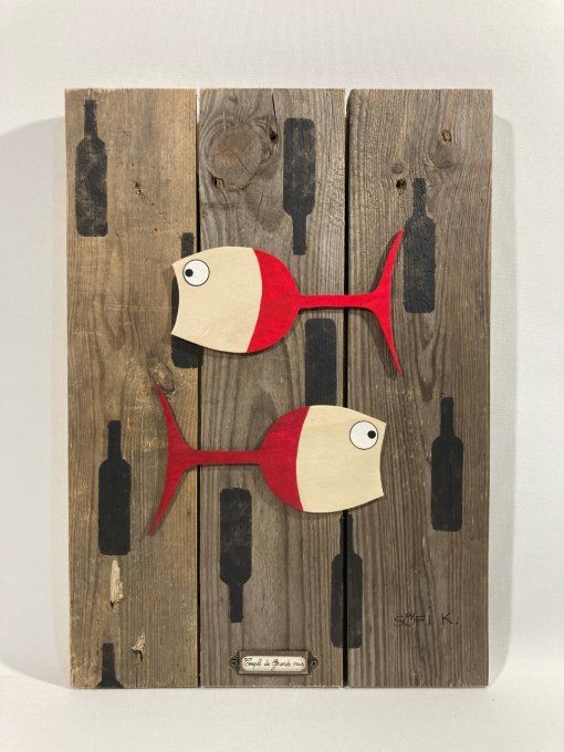 Tableau poisson - Couple de Grands Crus