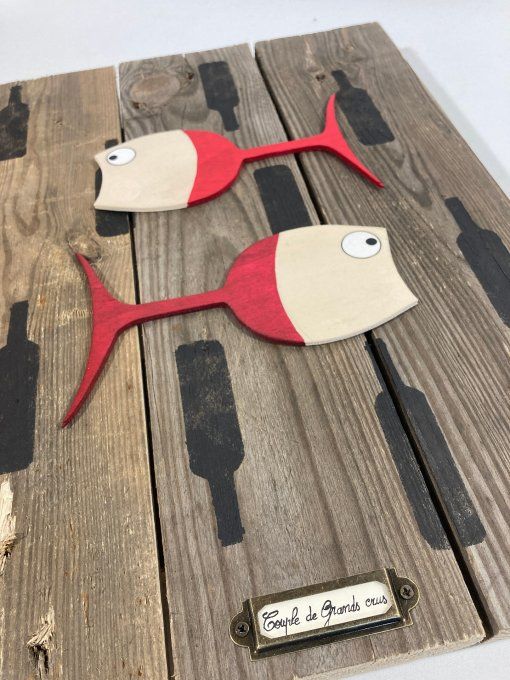 Tableau poisson - Couple de Grands Crus