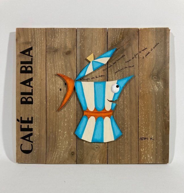 Tableau poisson - Café Blabla