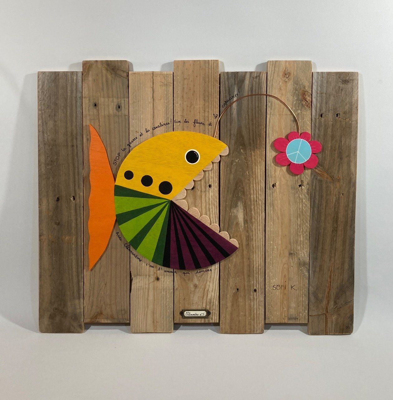 Tableau poisson - Clémentine