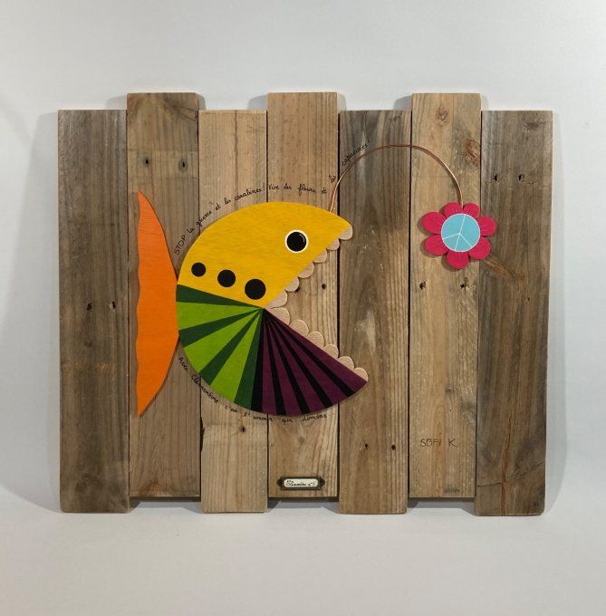 Tableau poisson - Clémentine
