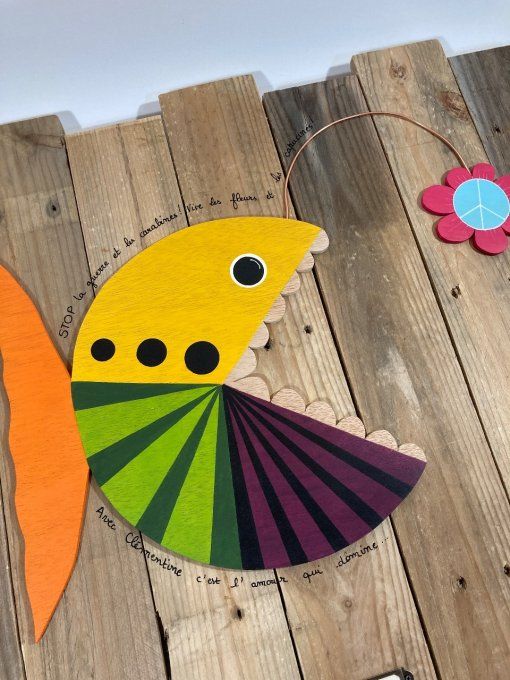 Tableau poisson - Clémentine