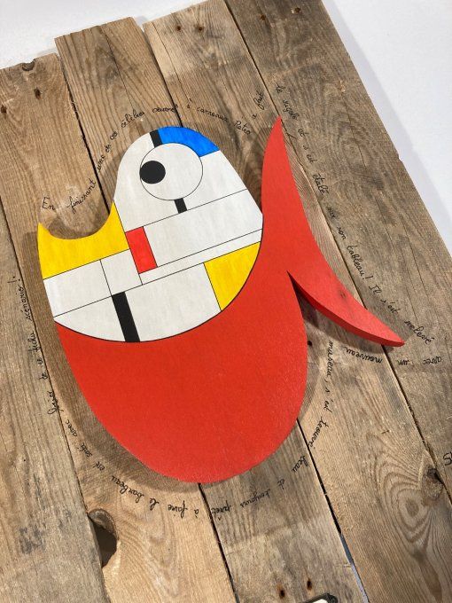 tableau bois poisson - Grand Pietro