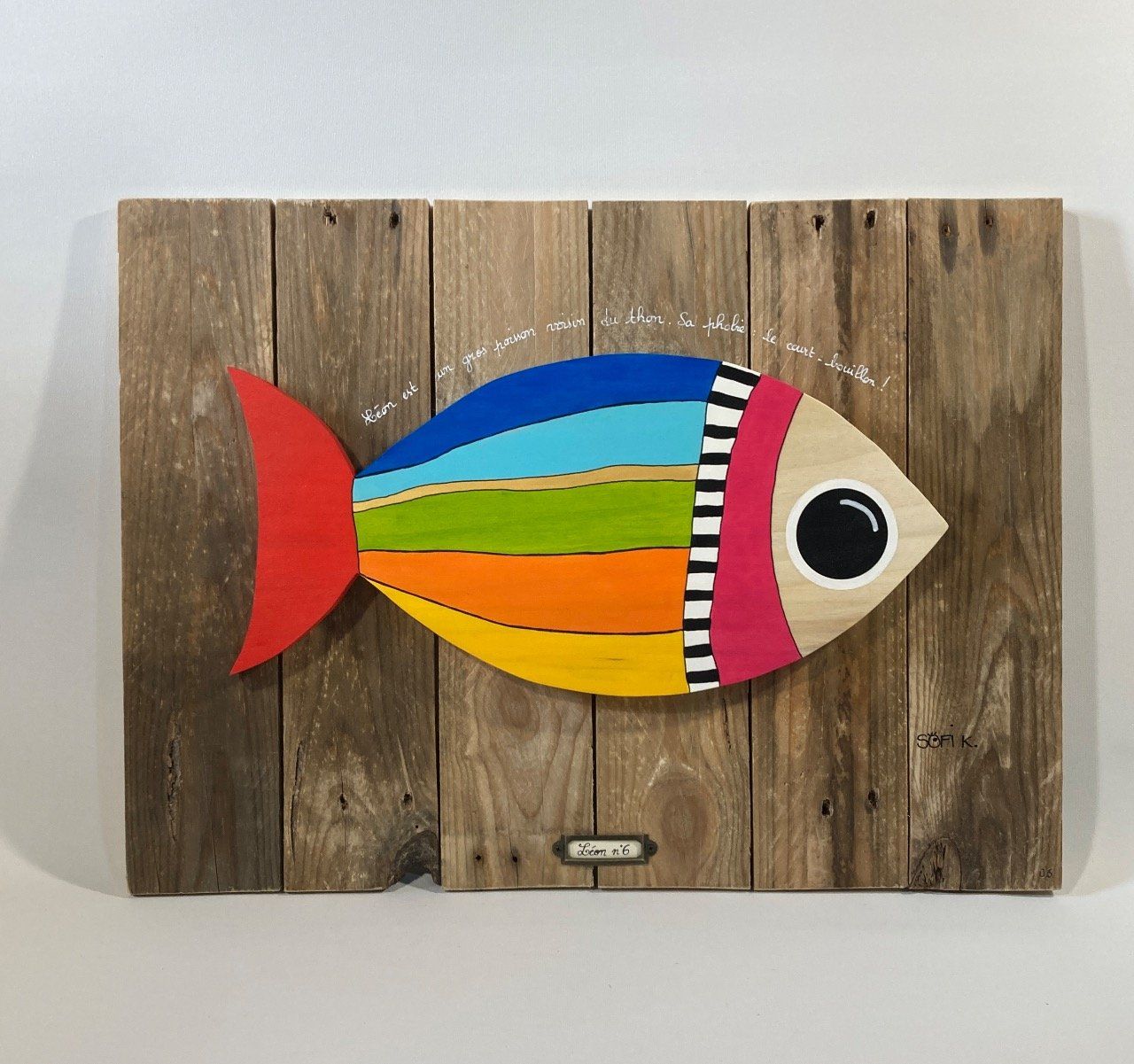 Tableau poisson Léon