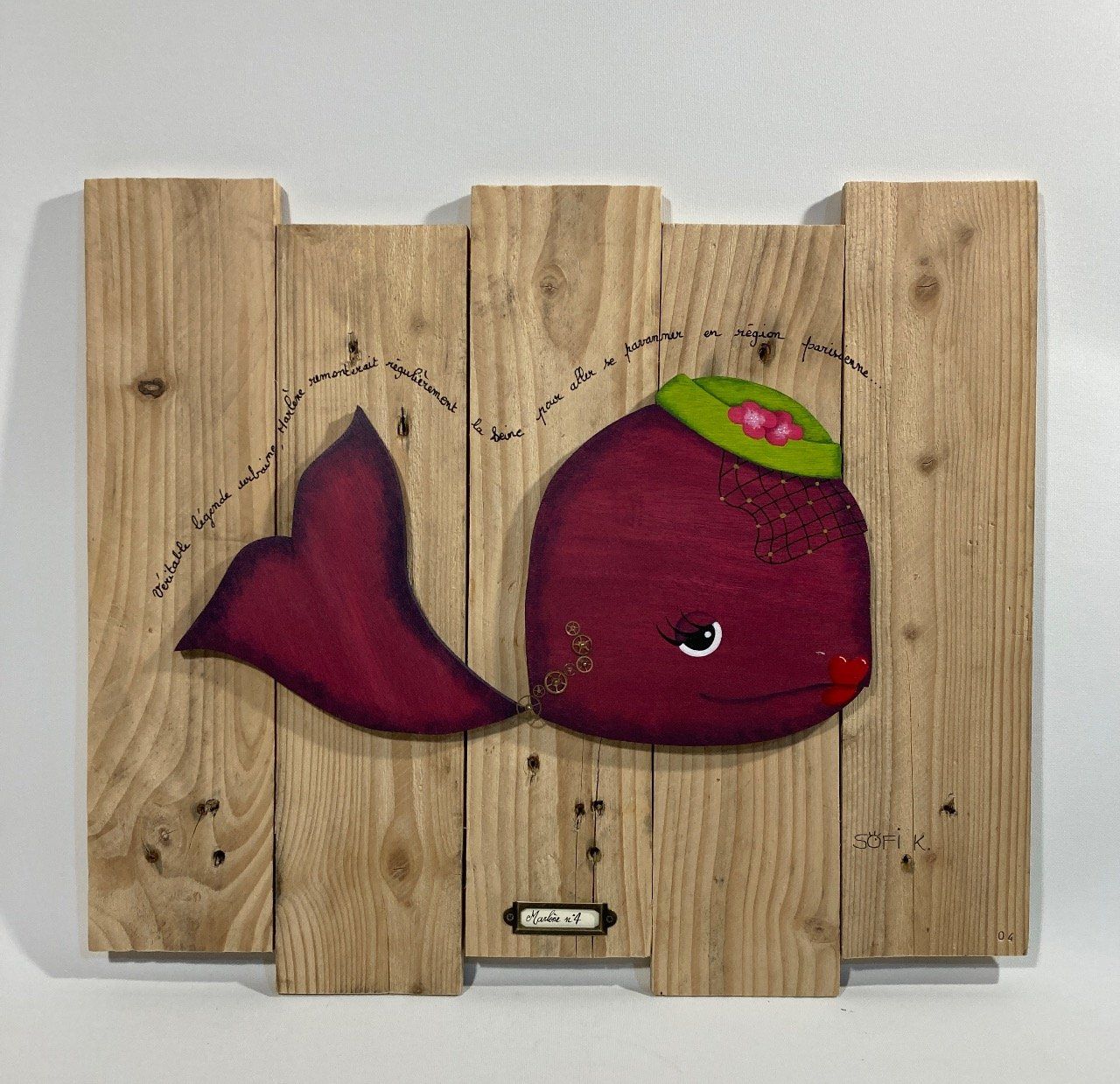 Tableau poisson - Marlène