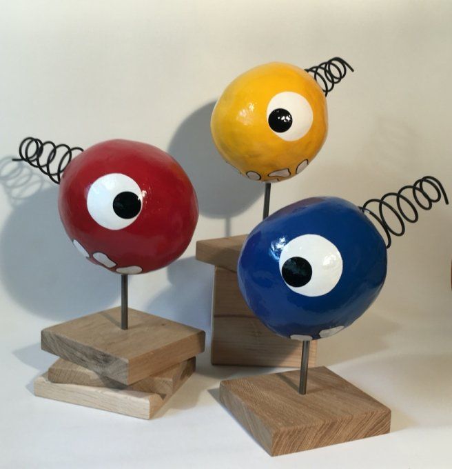 Sculpture plâtre - Les zébulons