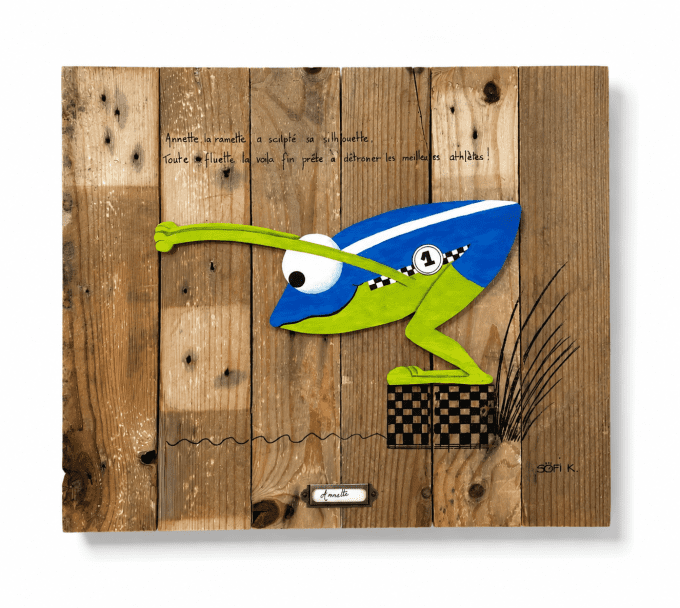 Tableau grenouille - Annette