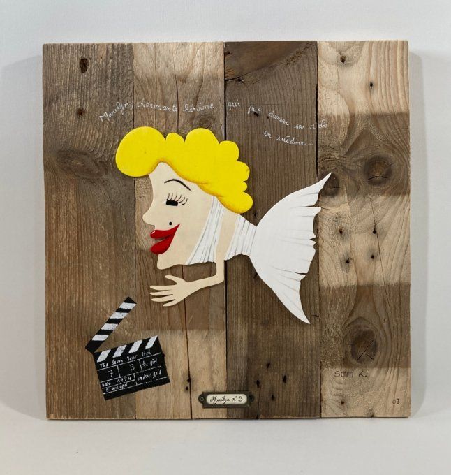 Tableau relief - Marilyn