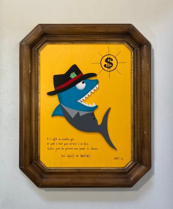 Tableau baroque - Gabin le requin