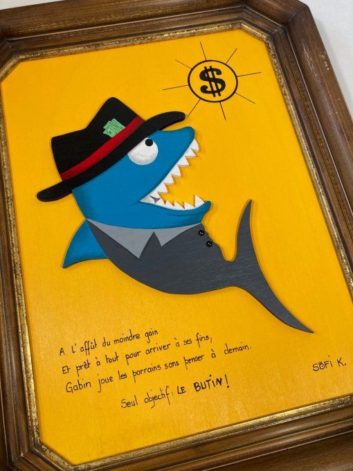 Tableau baroque - Gabin le requin