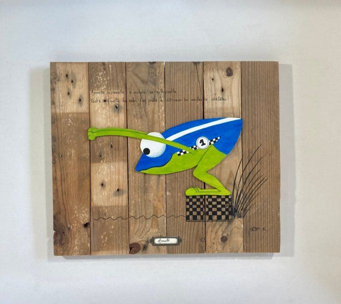 Tableau grenouille - Annette