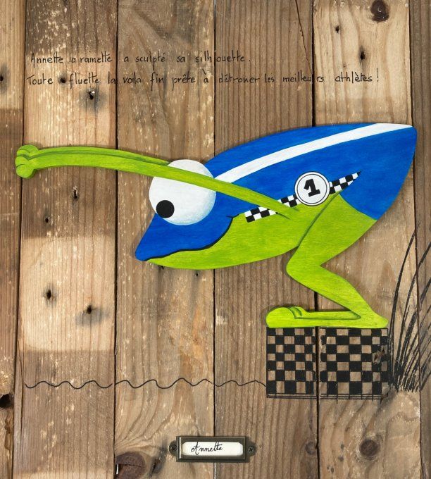 Tableau grenouille - Annette