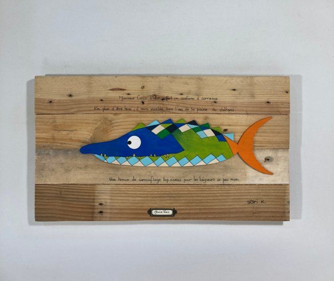 Tableau poisson - Monsieur Croco