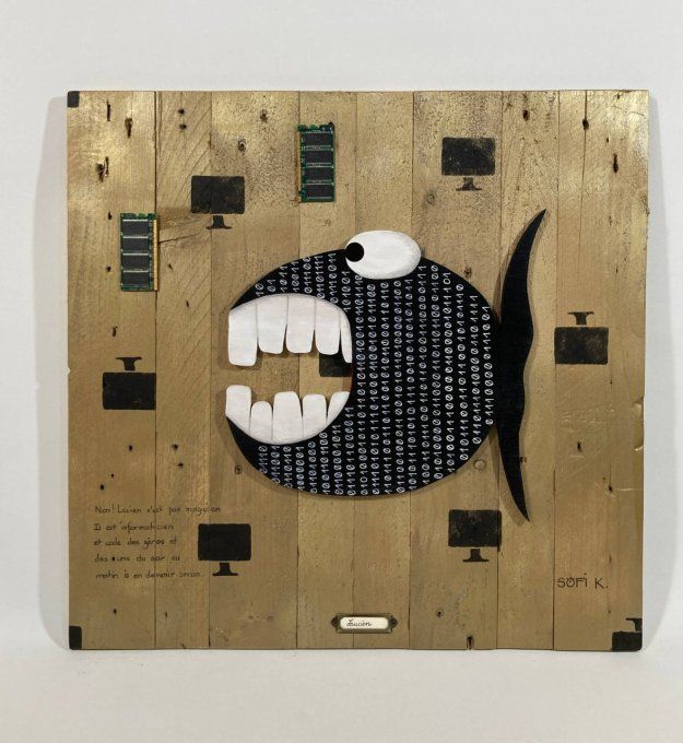 Tableau poisson - Lucien informaticien 1/3