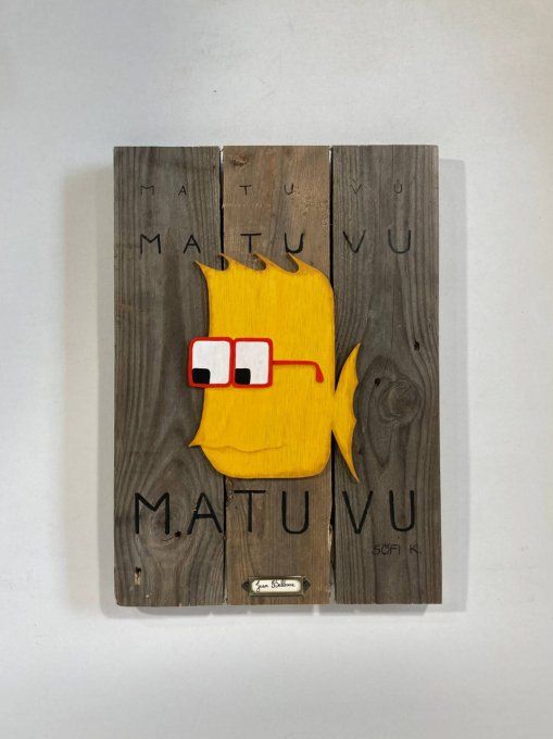 Tableau poisson lunettes - Jean Bellevue