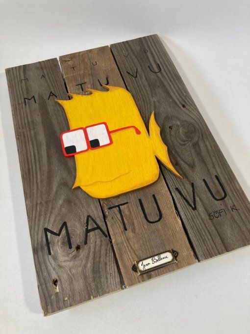 Tableau poisson lunettes - Jean Bellevue