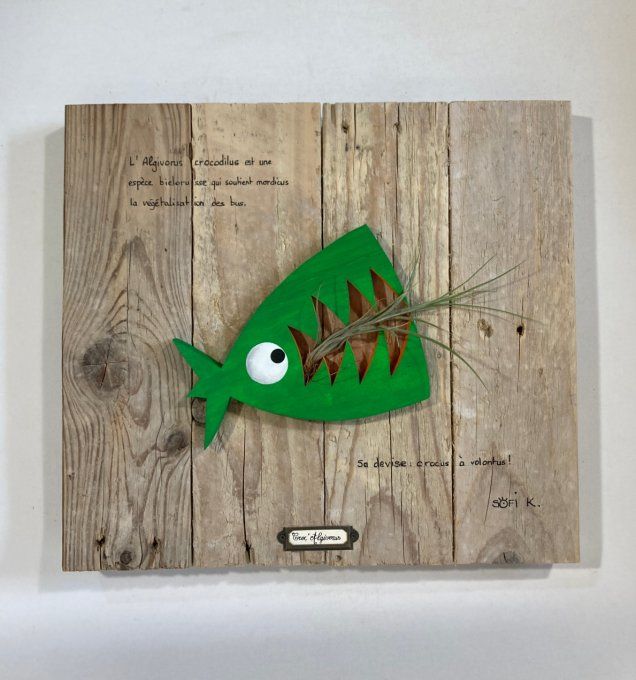 Tableau poisson - Croc' Algivorus