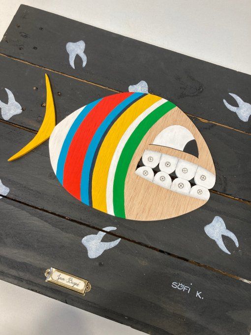 Tableau poisson - Jean-Bagué