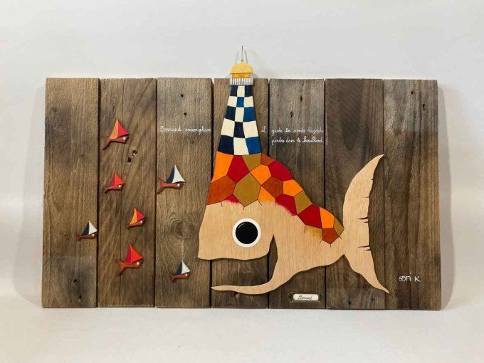 Tableau poisson - Bernard