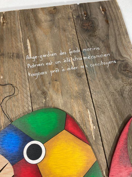 Tableau bois – Adrien l’électromécanicien