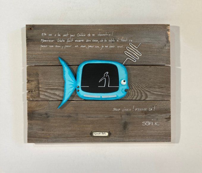 Tableau poisson - Mademoiselle Cathie
