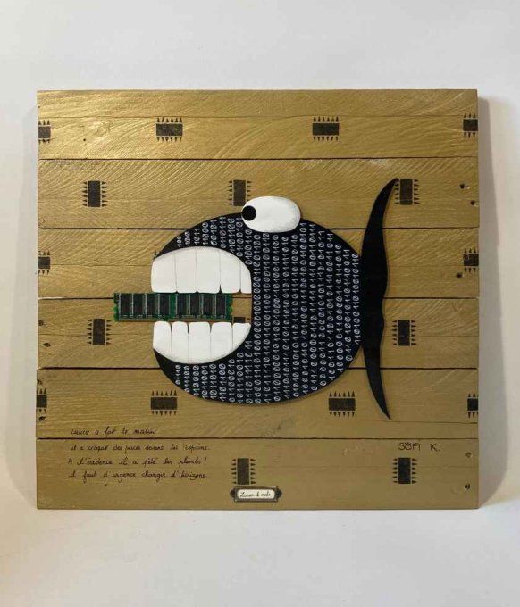 Tableau poisson - Lucien le malin 2/3