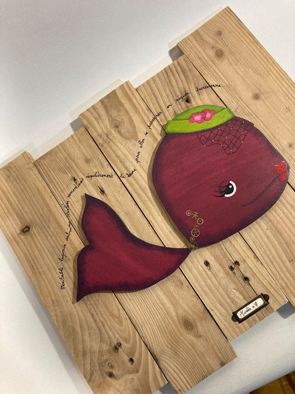 Tableau poisson - Marlène