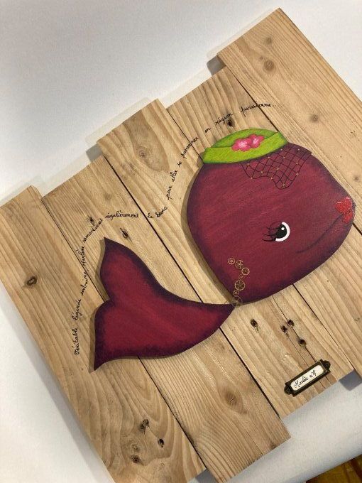 Tableau poisson - Marlène